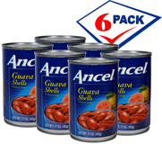 Guava shells by Ancel in syrup. 17 oz. Pack of 6.